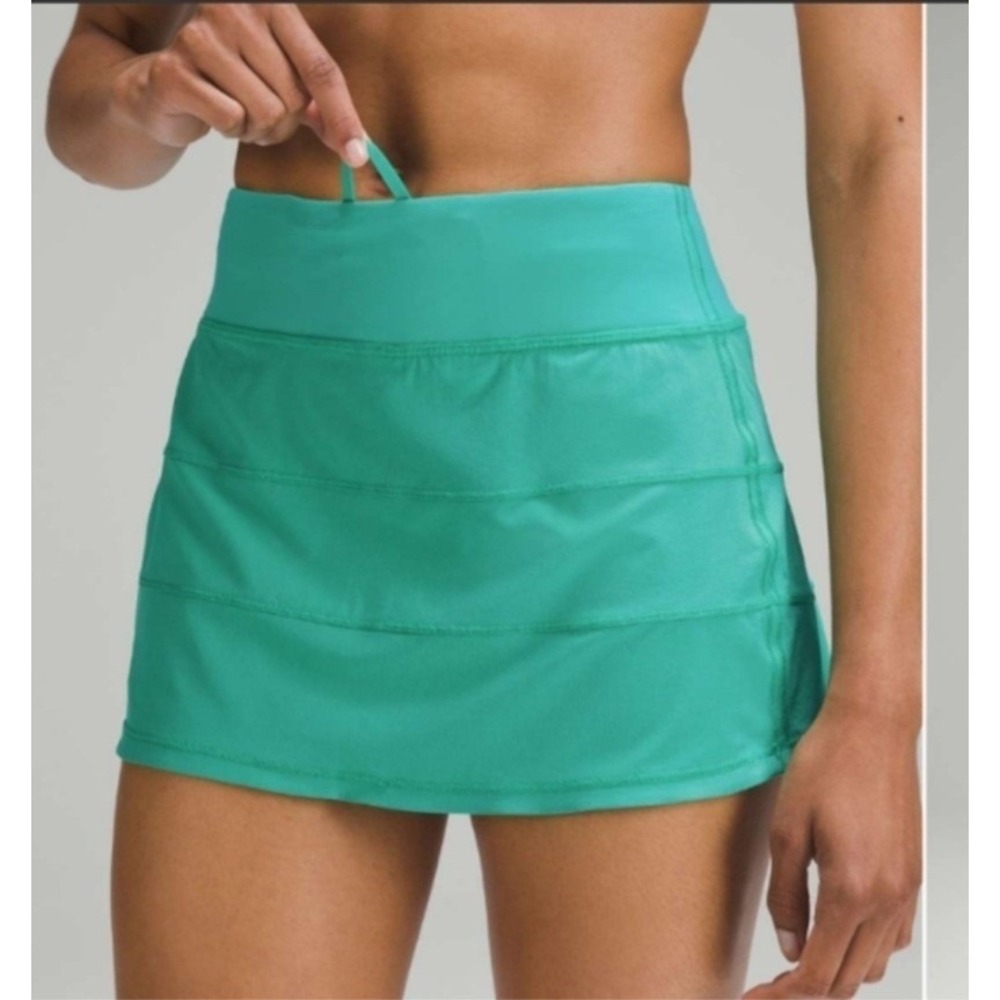Lululemon Pace Rival Skirt Skort Sz 2 Kelly Green Pickleball Tennis Golf Runing